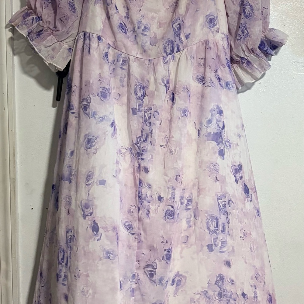 Floral Purple Kids Dress